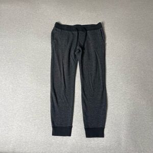 Express Men’s Solid Charcoal Grey Cotton Jogger Pants